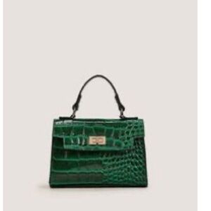 Snake skin green mini purse